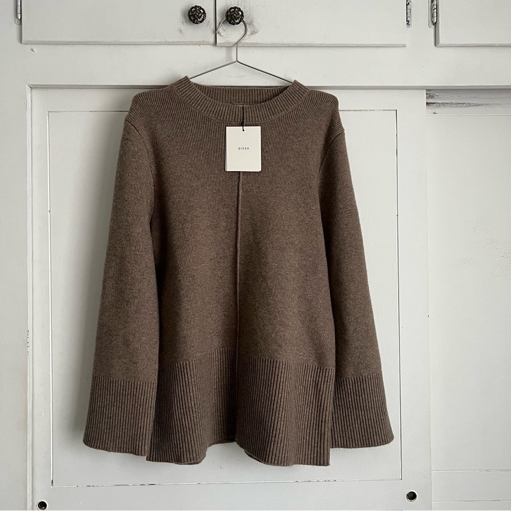 DISSH Clemence Choc Marle Knit Jumper